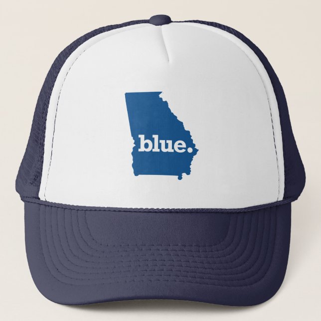 Blue State Georgia Trucker Hat (Front)