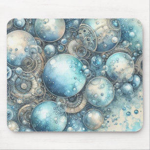 Blue Steampunk Mousepad