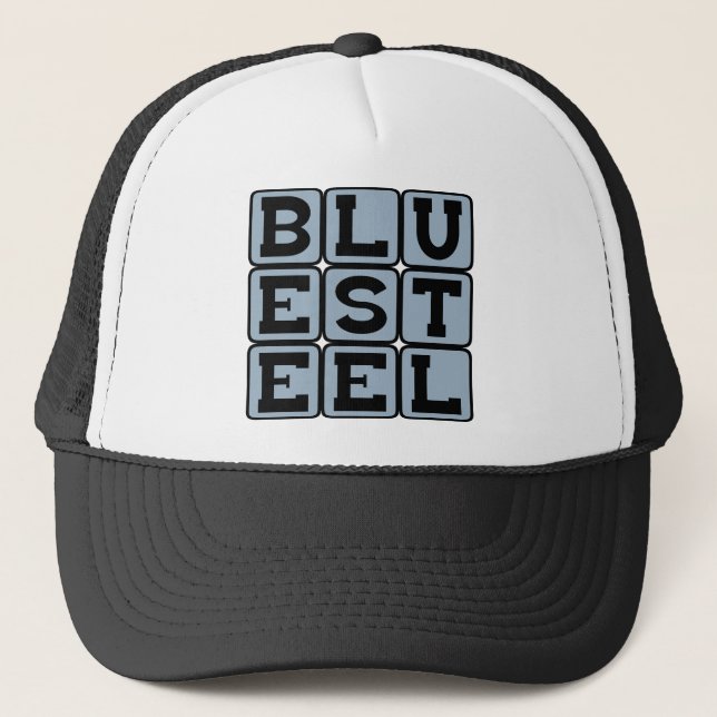 Blue Steel, Colour Trucker Hat (Front)