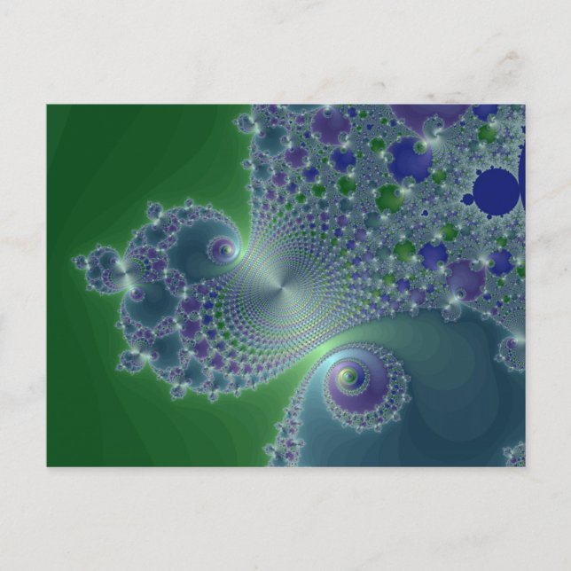 Blue Steel - Fractal Postcard (Front)