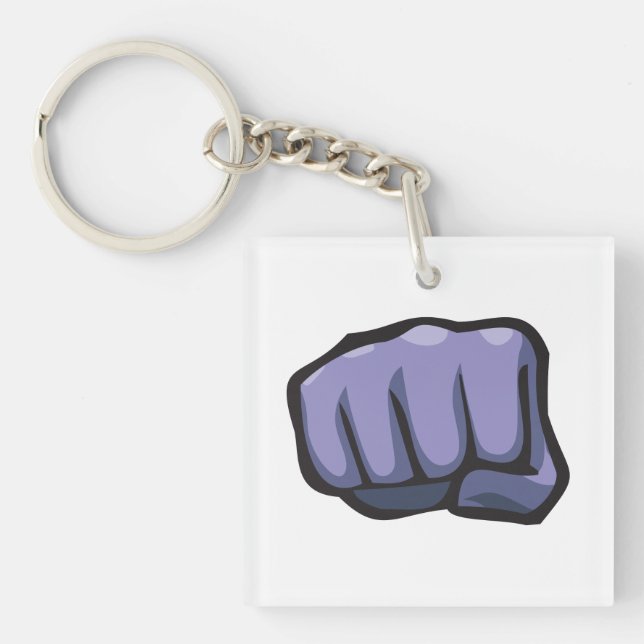 Blue Steel Key Ring (Front)