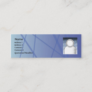 Blue Sticks - Skinny Mini Business Card