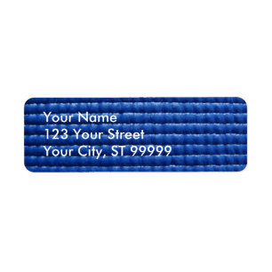 Blue Sticky Yoga Mat Address Label