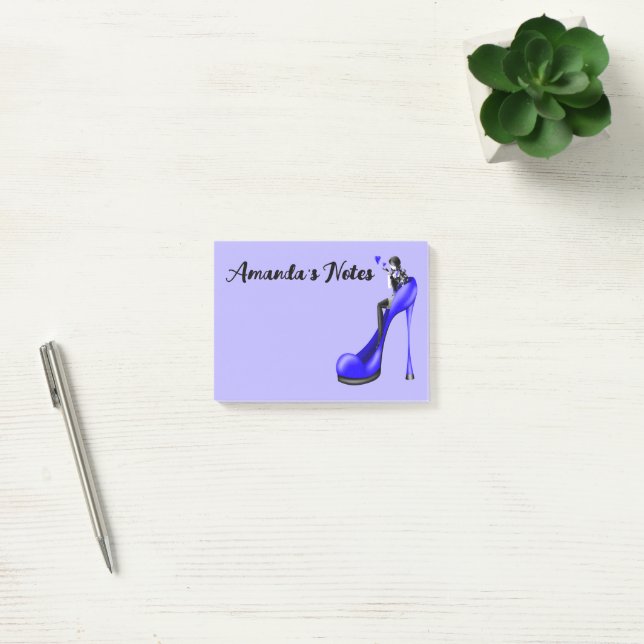 Blue Stiletto Shoe Fashion  Diva Notes (Office)
