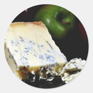 Blue Stilton Cheese Classic Round Sticker