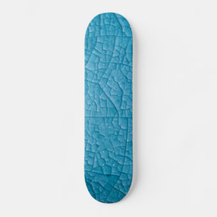 Blue stone cracks skateboard