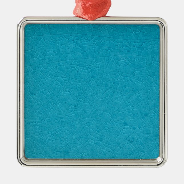 Blue stone metal tree decoration (Front)
