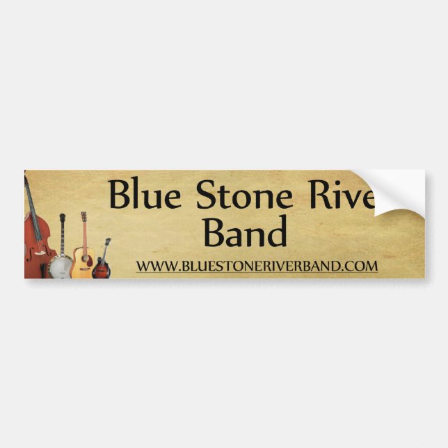 Blue Stone River Band Bumper Sticker (Front)
