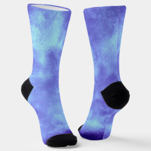 Blue Storm Cloud Effect Sustainable Crew Sock