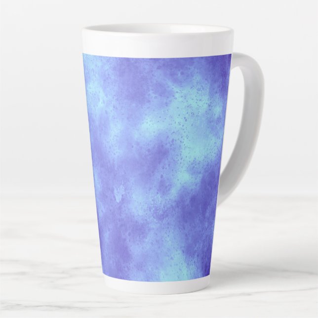 Blue storm cloud  latte mug (Right Angle)