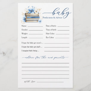 Blue Storybook Baby Brunch Predictions and Advice