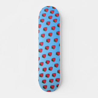 Blue Strawberry Vaporwave Designer Skateboard Deck