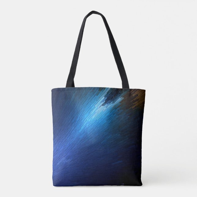 Blue Streak Stack PAOM Tote Bag (Back)