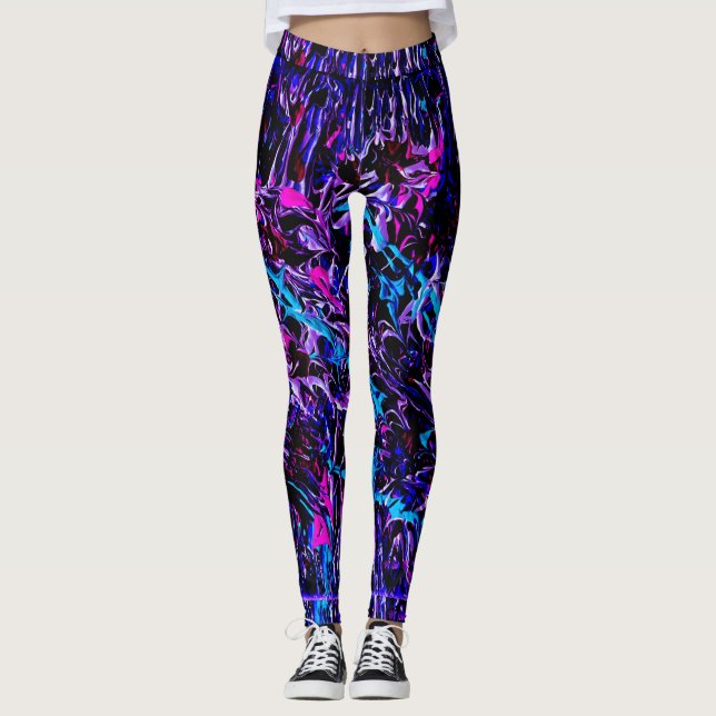 Blue Streaks Leggings (Front)