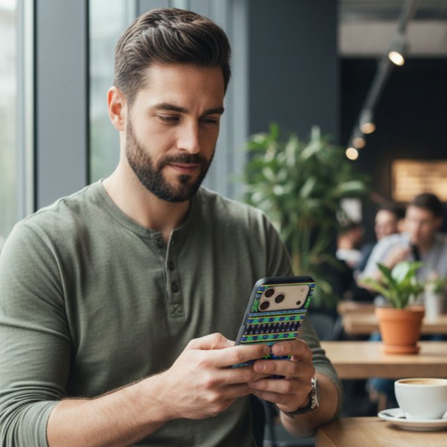 Blue Stripe Aztec (Creator Uploaded)