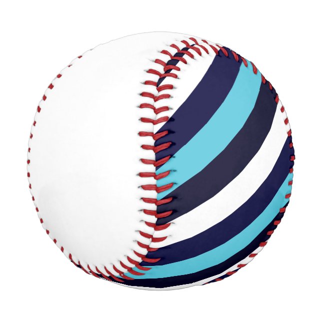 Blue Stripe Baseball (Angled)