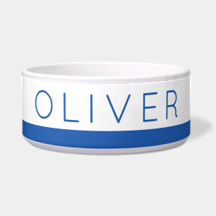 Blue Stripe Border Personalised Name Pet