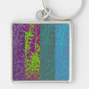 Blue Stripe Key Chain