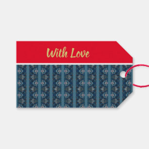 Blue Stripe Love Gift Tag by Poet Adiela Akoo