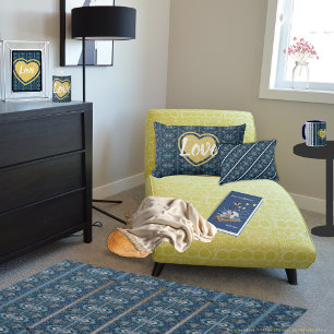 Blue Stripe Love Poster by Poet A