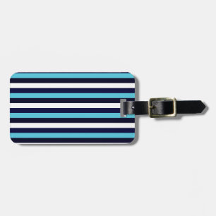 Blue Stripe Luggage Tag