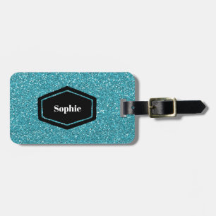 Blue stripe Personalised Luggage Tag