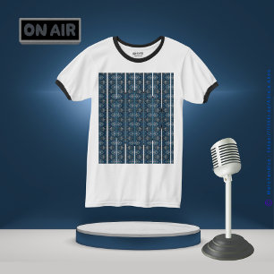 Blue Stripe T-Shirt by Poet Adiela Akoo