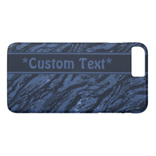 Blue Striped Camo w/ Custom Text Case-Mate iPhone Case