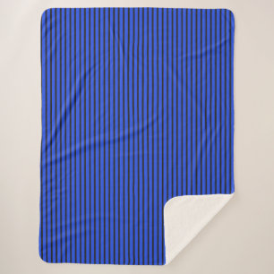 🌀 Blue Striped Coastal Texture Home Decor 🌀 Sherpa Blanket