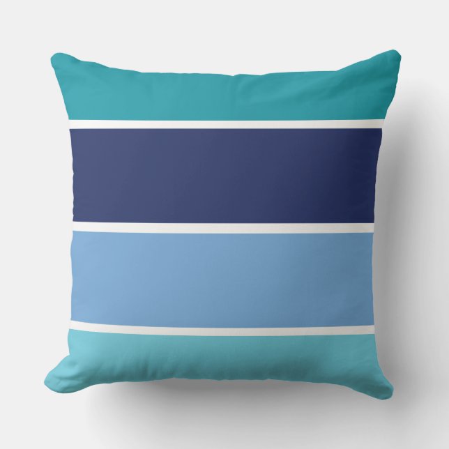 Blue Striped Cushion (Front)