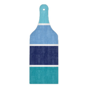 Blue Striped Cutting Board