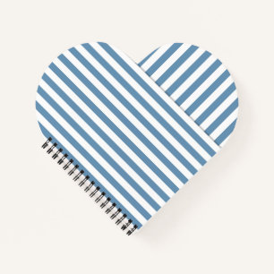 blue striped notebook