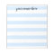 Blue Striped Personalised Notepad