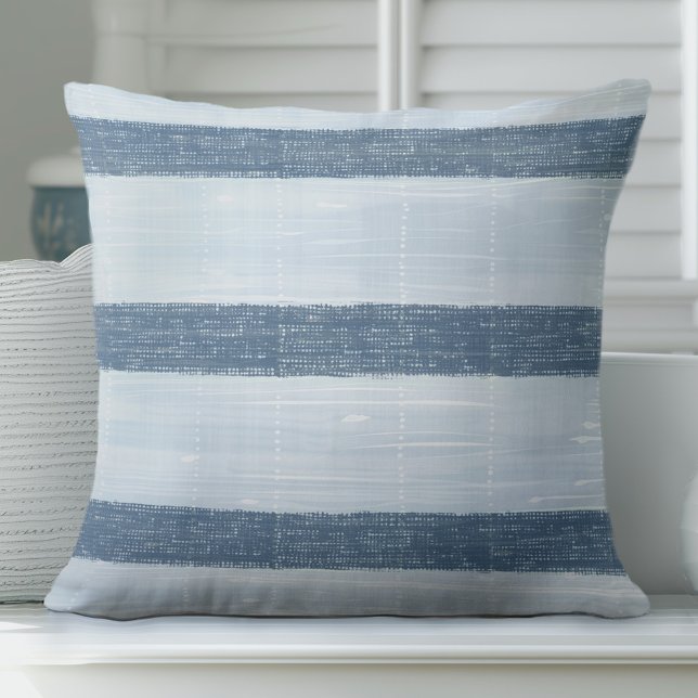 Blue Striped Pillow - Awning Stripes (Creator Uploaded)