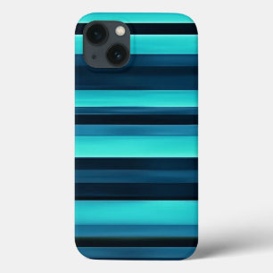 Blue striped texture iPhone 13 case