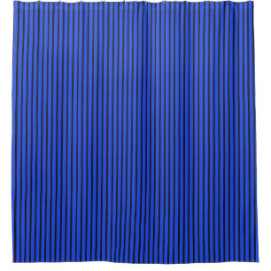 Blue Striped texture Shower Curtain