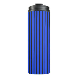 Blue Striped texture Thermal Tumbler