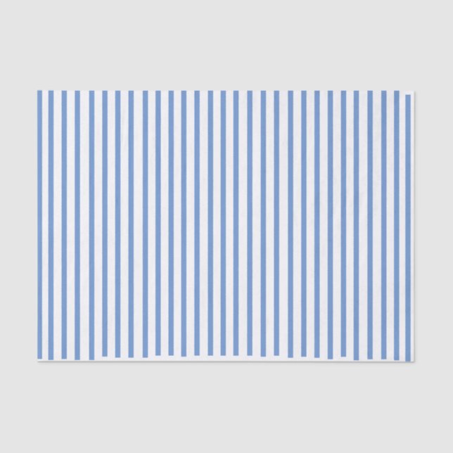 Blue Striped Tissue Paper (Front)