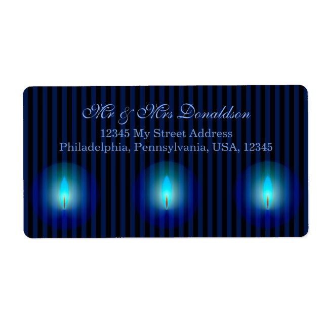 Blue Stripes Address (Front)