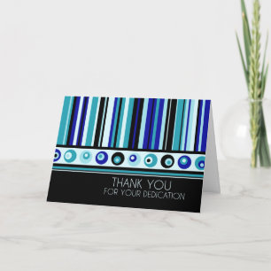 Blue Stripes Administrative Professionals Day Card