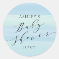 Blue Stripes Baby Shower