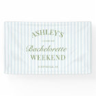 Blue Stripes Bachelorette Party Banner