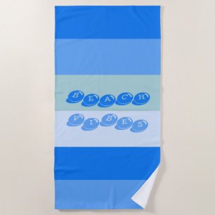 Blue Stripes Beach Towel