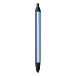 Blue Stripes Black Ink Pen