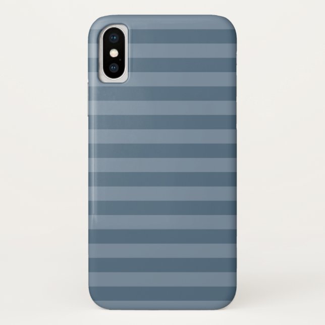 Blue Stripes Case-Mate iPhone Case (Back)