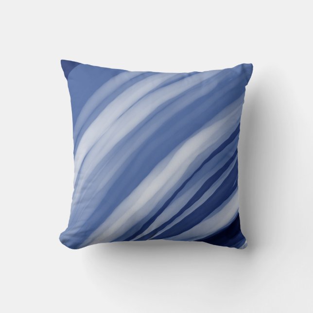 Blue stripes cushion (Front)