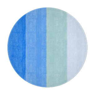 Blue Stripes Cutting Board