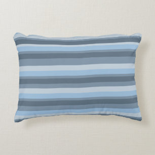 Blue stripes decorative cushion