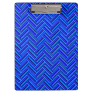 Blue stripes double weave pattern clipboard