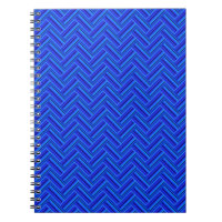 Blue stripes double weave pattern